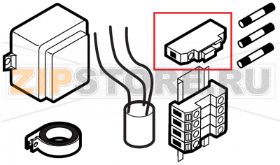 Fuse carrier Lainox VE061D   Fuse carrier Lainox VE061DЗапчасть на сборочном чертеже под номером: 18Название запчасти на английском&nbsp;языке: Fuse carrier Lainox VE061D