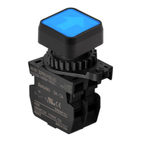 Выключатель кнопочный, Ø отверстия: 22/25 мм Autonics S2PRS-P3BLAD