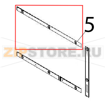 Profilo tenuta sup. Angelo Po 2G1PE2E Profilo tenuta sup. Angelo Po 2G1PE2EЗапчасть на деталировке под номером: 5