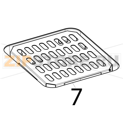False - bottom Tecnoinox CP4FE7 False - bottom Tecnoinox CP4FE7Запчасть на деталировке под номером: 7