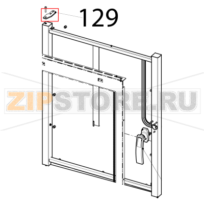 Ovens door hinge Tecnoinox EFB10DS Ovens door hinge Tecnoinox EFB10DSЗапчасть на деталировке под номером: 129