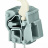 Stackable PCB terminal block; push-button; 2.5 mm; Pin spacing 7.5/7.62 mm; 1-pole; suitable for Ex-e applications; CAGE CLAMP®; commoning option; 2,50 mm; light gray Wago 257-853/999-950 - Stackable PCB terminal block; push-button; 2.5 mm; Pin spacing 7.5/7.62 mm; 1-pole; suitable for Ex-e applications; CAGE CLAMP®; commoning option; 2,50 mm; light gray Wago 257-853/999-950