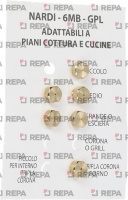 LPG INJECTORS 6MB NARDI KIT 6 PCS
