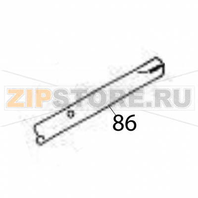Ribbon shaft (RW) Sato HR224 TT Ribbon shaft (RW) Sato HR224 TTЗапчасть на деталировке под номером: 86Название запчасти на английском языке: Ribbon shaft (RW) Sato HR224 TT.