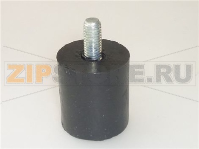 PIEDINO IN GOMMA ø 40x45 mm PERNO M10 