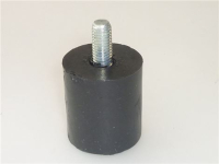 PIEDINO IN GOMMA ø 40x45 mm PERNO M10