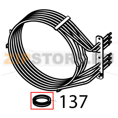 NBR V-Ring gasket D.40 Tecnoinox EFC06M NBR V-Ring gasket D.40 Tecnoinox EFC06MЗапчасть на деталировке под номером: 137