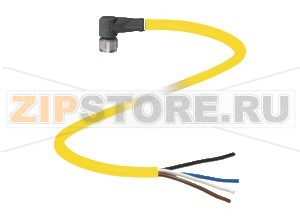 Кабель датчика-исполнительного устройства Female connector V31-WM-YE5M-PVC-U Pepperl+Fuchs Описание оборудованияFemale cordset, M8, 4-pin, PVC cable