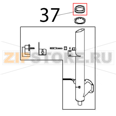 Washer Angelo Po FX101E1 Washer Angelo Po FX101E1Запчасть на деталировке под номером: 37