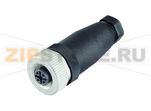 Полевой разъём Female cordset, field attachable V1-G-PG9 Pepperl+Fuchs Описание оборудованияFemale connector, M12, 4-pin, field attachable