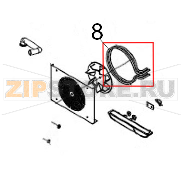 Type U heater Hurakan HKN-XF023 Type U heater Hurakan HKN-XF023Запчасть на деталировке под номером: 8