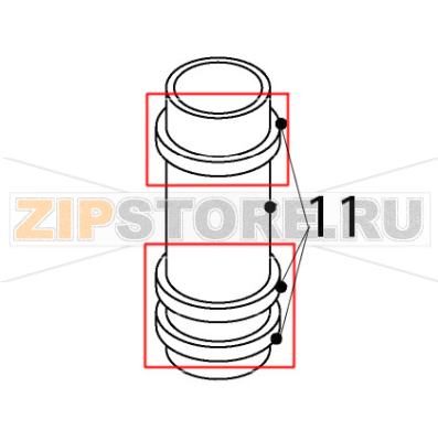 Tie Hoshizaki IM-65NE Tie Hoshizaki IM-65NEЗапчасть на деталировке под номером: 11