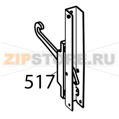 Right hinge Tecnoinox PF105GG7 Right hinge Tecnoinox PF105GG7Запчасть на деталировке под номером: 517