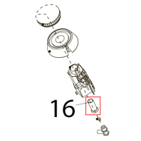Air regulation bushing D16 Tecnoinox PC105G7