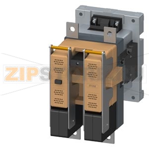 КОНТАКТОР, ТИПОРАЗМЕР 8 2-ПОЛ., DC-3 И 5, 220 A, БЛОК-КОНТАКТЫ 22 (2НО+2НЗ, ) ALT. CURRENT ACTUATION 220 V AC 50 ГЦ/264 V AC 60 ГЦ Siemens 3TC5217-0BM0 