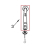 Switch lever & stud, black KitchenAid 5K5SS