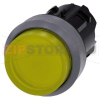 АКТУАТОР КНОПКИ С ВОЗМОЖНОСТЬЮ ПОДСВЕТКИ, 22MM, КРУГЛ., ПЛАСТИК С МЕТАЛЛИЧЕСКИМ ФРОНТАЛЬНЫМ КОЛЬЦОМ, КНОПКА ЖЁЛТАЯ ВЫСТУПАЮЩАЯ БЕЗ ФИКСАЦИИ, С ГРАВИРОВКОЙ ЛАЗЕРОМ, ПЕРВЫЕ БУКВЫ СЛОВ - ВЕРХНИЙ РЕГИСТР, ДАЛЕЕ - НИЖНИЙ РЕГИСТР Siemens 3SU1031-0BB30-0AA0-Z&nb