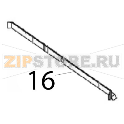 Left basket guide Angelo Po C165D Left basket guide Angelo Po C165DЗапчасть на деталировке под номером: 16