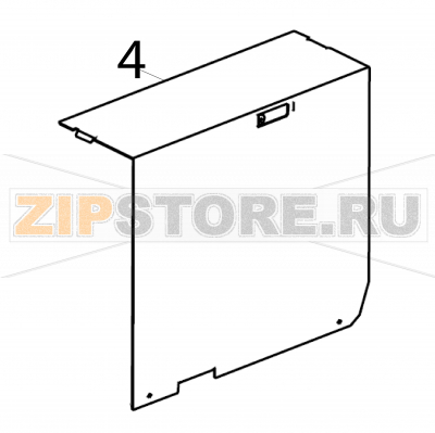 Rear cover (RH) Sato LT408 RH Rear cover (RH) Sato LT408 RHЗапчасть на деталировке под номером: 4Название запчасти на английском языке: Rear cover (RH) Sato LT408 RH.