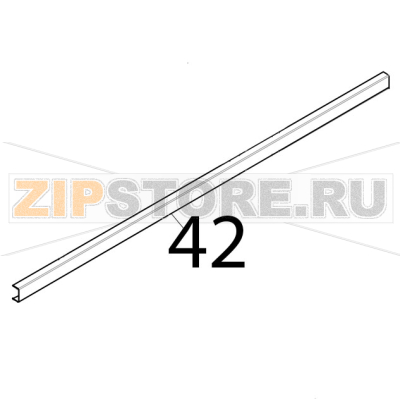 Profilo superiore esterno Tecnoeka KF 966 D AL UD Profilo superiore esterno Tecnoeka KF 966 D AL UDЗапчасть на деталировке под номером: 42