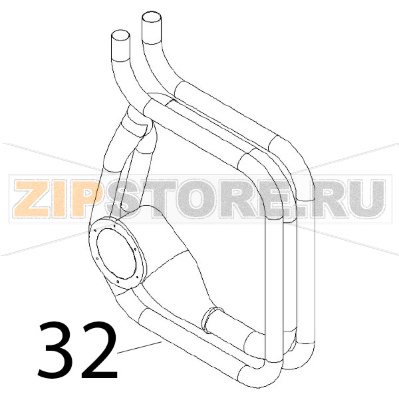 Scambiatore di calore Angelo Po FX101G2 Scambiatore di calore Angelo Po FX101G2Запчасть на деталировке под номером: 32