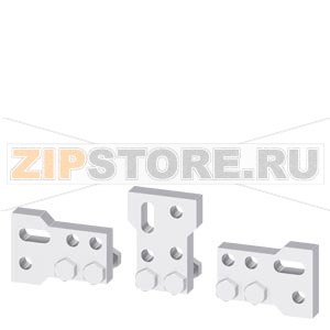rear, broadened main conn. pieces f. mounting on rear main circ. conn. 3 units f. guide frames accessory for circuit breaker 3WL10 / 3VA27 Siemens 3VW9011-0AN75 
