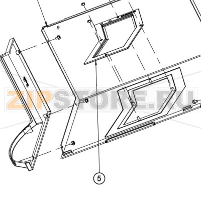 Окно крышки принтера Datamax H-6210 Окно крышки принтера Datamax H-6210 (стандартный корпус)Запчасть на сборочном чертеже под номером: 5Название запчасти Datamax на английском языке: Cover, Media, Window, H4S &amp; H6S