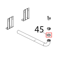 Guar. PTFE and carb nuovo scarico Ø: 42x28,5x2 Unox XV 203G