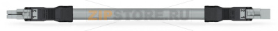 pre-assembled interconnecting cable; Eca; Socket/plug; 2-pole; Cod. B; Control cable 2 x 1.0 mm; 1 m; 1,00 mm; gray Wago 891-8992/005-103 Protected against mismating and maintenance-freeLow profile with 4.4 mm pole spacingComponents can be clearly printed on and color-coded to meet custom requirements....
