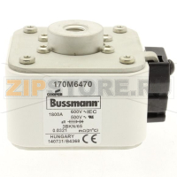 Предохранитель, 1800 A, AC 600 В, 200 кА, size 3, aR, IEC UL Eaton FUSE 1800A 600V 3BKN/65 AR UR