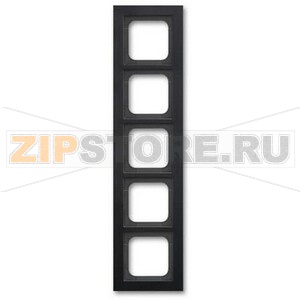 Рамка пятиместная, чёрная ABB 9363.74 