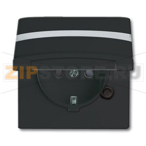 Розетка 16 А, 250 В, IP44, чёрный/антрацит ABB 2CKA002064A0302 