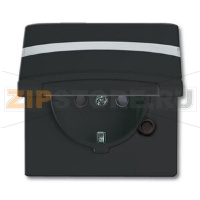 Розетка 16 А, 250 В, IP44, чёрный/антрацит ABB 2CKA002064A0302