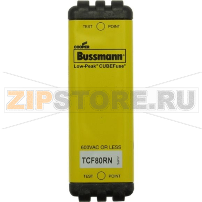 Предохранитель, 80 A, AC 600 В, DC 300 В, 300 кА, 26x32x77 мм, CF, J, 1P, UL, CSA, с задержкой Eaton 
