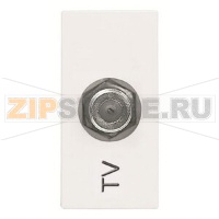 Розетка TV, белая ABB 2CLA215000N1101