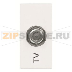 Розетка TV, белая ABB 2CLA215000N1101 