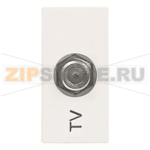 Розетка TV, белая ABB 2CLA215000N1101 