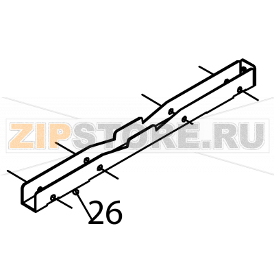 Carro arrastre Fagor FI-200 Carro arrastre Fagor FI-200Запчасть на деталировке под номером: 26Название запчасти Fagor на английском языке:&nbsp;Carro arrastre FI-200.