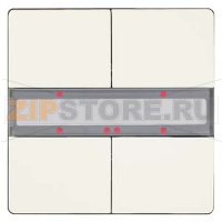 Клавиша, двойная, светодиод состояния, титаново-белый Siemens 5WG1286-2DB13