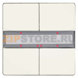 Клавиша, двойная, светодиод состояния, титаново-белый Siemens 5WG1286-2DB13 