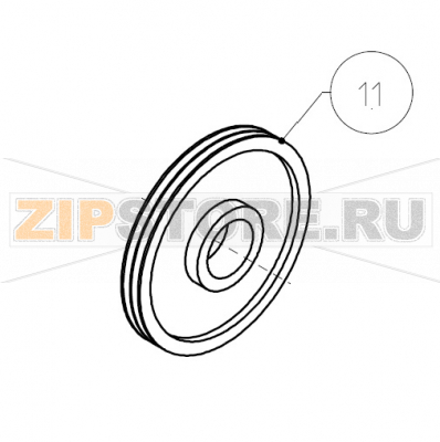 Puleggia SPA 315x2 Imesa LM 23                Puleggia SPA 315x2 Imesa LM 23Запчасть на сборочном чертеже под номером: 11Название запчасти на итальянском языке: Puleggia SPA 315x2 Imesa LM 23