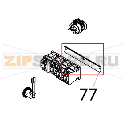 Din support for contactors Piron P920RXS Din support for contactors Piron P920RXSЗапчасть на деталировке под номером: 77