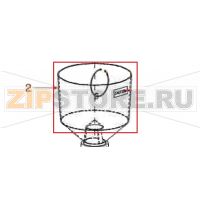 БУНКЕР КОФЕ В СБОРЕ Complete coffee hopper Mazzer Major

Запчасть на сборочном чертеже под номером: 2

Название запчасти Mazzer на английском языке: Complete coffee hopper Mazzer Major
