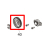Stopper gear (white) Godex EZPi-1300