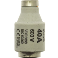 Предохранитель, 40 A, AC 500 В, 50 кА, D3, gL/gG, DIN, IEC с задержкой Eaton FUSE-D3 40A T GL/GG 5