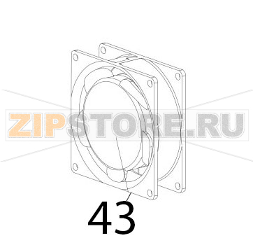 Ventola raffreddamento Zanolli Citizen PW 9+9/MC Ventola raffreddamento Zanolli Citizen PW 9+9/MCЗапчасть на деталировке под номером: 43