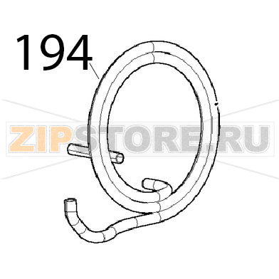 Tubo Ø: 10, allacciamento rete Unox XVC 1005EP Tubo Ø: 10, allacciamento rete Unox XVC 1005EPЗапчасть на деталировке под номером: 194