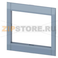 cover frame 104.6x 100.8mm (WxH) accessory for: circuit breaker 3-pole with ETU access door feedthrough 3VA6 150/250 Siemens 3VA9233-0SB30