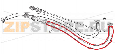 Plastik rohr - Pro meter Scotsman AF 80   Plastik rohr - Pro meter Scotsman AF 80Запчасть на сборочном чертеже под номером: 11Название запчасти Scotsman на немецком&nbsp;языке: Plastik rohr - Pro meter Scotsman AF 80