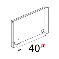 Copritesta rotondo ABS, nero 40x2 Unox XVC 1005P